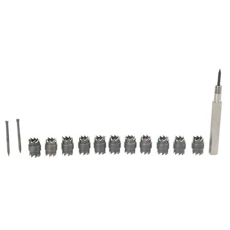 13Pcs Spot Weld Cutter Set 3/8in Cut Welding Tool Remover Kits Double Sided for Eletric Drill
13Pcs Spot Weld Cutter Set 3/8in Cut Welding Tool Remover Kits Double Sided for Eletric Drill