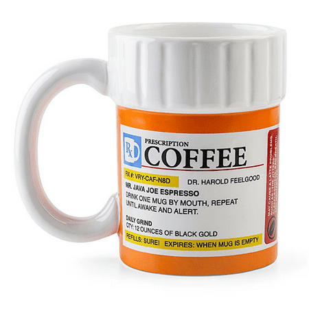 Livesture Creative Prescription Coffee Mug Ceramic Cup Milk Mug Water Drinking Cups Funny Gift for the Caffeine Lover default
Livesture Creative Prescription Coffee Mug Ceramic Cup Milk Mug Water Drinking Cups Funny Gift for the Caffeine Lover default