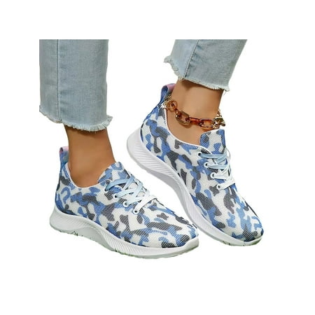 Daeful Ladies Walking Shoe Lace Up Trainers Round Toe Sneakers Lightweight Platform Casual Shoes Women Mesh Blue 9
Daeful Ladies Walking Shoe Lace Up Trainers Round Toe Sneakers Lightweight Platform Casual Shoes Women Mesh Blue 9