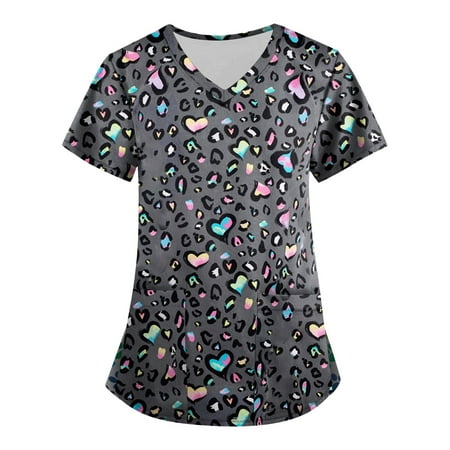 Mlqidk Valentine s Day Printed Scrub Tops for Women Breathable Love Heart Pattern V-Neck T-Shirts Tee Scrubs Top with Pockets
Mlqidk Valentine s Day Printed Scrub Tops for Women Breathable Love Heart Pattern V-Neck T-Shirts Tee Scrubs Top with Pockets