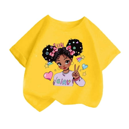 CAHOLEI Kid Girls Cute Fashion Printed Round Neck Comfortable Short Sleeve Tee Summer Casual Loose T Shirt Tops -Yellow 8-10 Years
CAHOLEI Kid Girls Cute Fashion Printed Round Neck Comfortable Short Sleeve Tee Summer Casual Loose T Shirt Tops -Yellow 8-10 Years