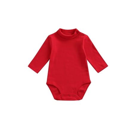 Yinyinxull Newborn Baby Boys Girls Long Sleeve Turtleneck Solid Color Cotton Romper Jumpsuit Baby Clothes Red 9-12 Months
Yinyinxull Newborn Baby Boys Girls Long Sleeve Turtleneck Solid Color Cotton Romper Jumpsuit Baby Clothes Red 9-12 Months