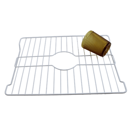 Dependable Industries Vinyl Coated Kitchen Sink Protector White 16.5 x 12.5
