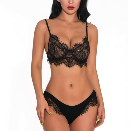Women Lingerie Bodysuit V Neck Lingerie Deep V Teddy Mini Babydoll