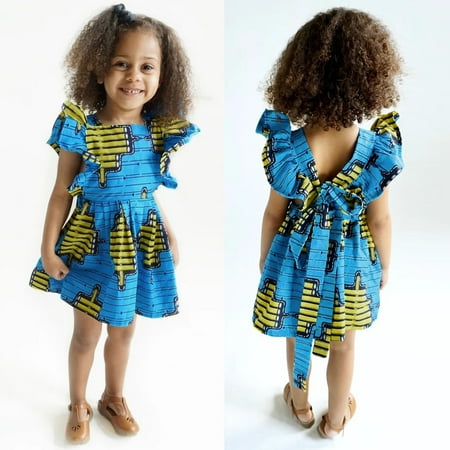 Baby Outfits Toddler Kids Girls African Traditional Style Fly Sleeve Backless Dress Ankara Princess Dresses 1-6Y
Baby Outfits Toddler Kids Girls African Traditional Style Fly Sleeve Backless Dress Ankara Princess Dresses 1-6Y