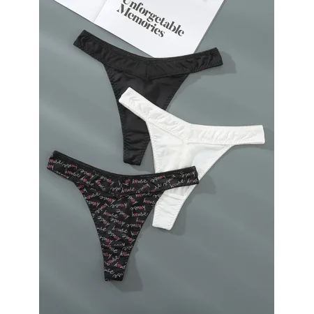 3 Pcs Sexy Printed Women‘s Panties Ice Silk Lingerie Seductive Thong Low Waist G String Panties Underwear
3 Pcs Sexy Printed Women‘s Panties Ice Silk Lingerie Seductive Thong Low Waist G String Panties Underwear