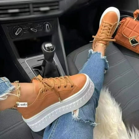 2023 Summer New Large Single Shoes Women s New Round Toe Thick Sole Casual Thick Sole Viscose Shoes Single Shoes