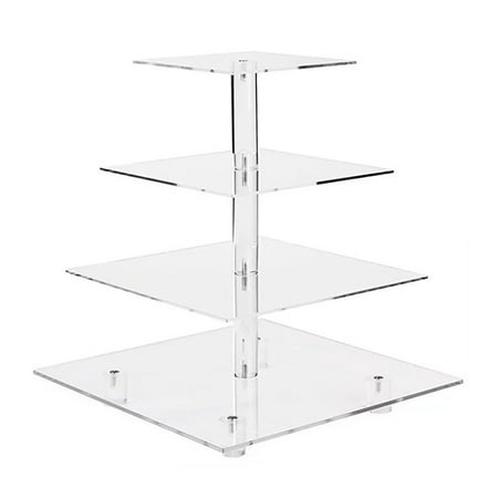 4 Layers Square Acrylic Cake Stand Cupcake Holder Shelf Stackable Detachable Wedding Birthday Party Cup Cake Display Holder
4 Layers Square Acrylic Cake Stand Cupcake Holder Shelf Stackable Detachable Wedding Birthday Party Cup Cake Display Holder