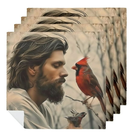 Facannap Bird Cloth Napkins Hotel Home Banquet Atmosphere Embellishment Polyester Reusable Machine Washable Fabric for Events Home Decor 2 PCS
Facannap Bird Cloth Napkins Hotel Home Banquet Atmosphere Embellishment Polyester Reusable Machine Washable Fabric for Events Home Decor 2 PCS