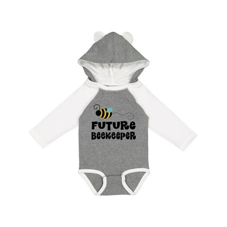 Inktastic Future Beekeeper Honeybee Gift Baby Boy or Baby Girl Long Sleeve Bodysuit