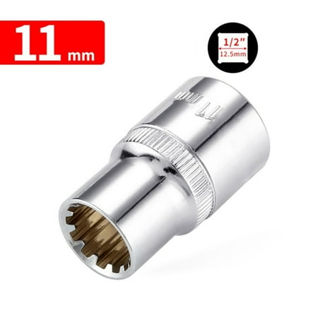 12 Point Mirror Short Socket Head 1/2Inch Drive Torx Bit Ratchet Wrench Adapter
12 Point Mirror Short Socket Head 1/2Inch Drive Torx Bit Ratchet Wrench Adapter