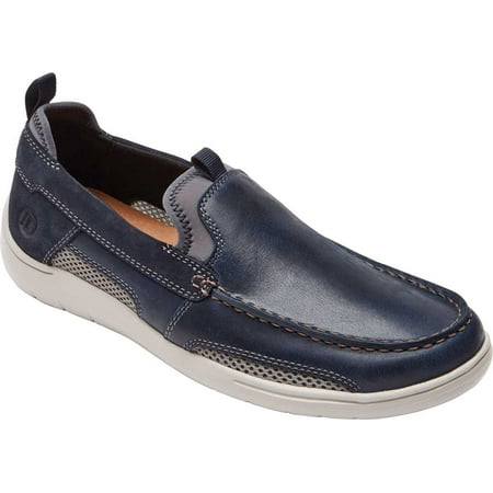 Men s Dunham Fitsmart Loafer Blue Leather/Mesh 9.5 2E