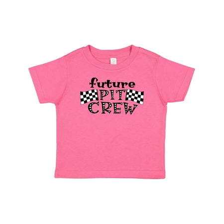 Inktastic Future Pit Crew Racing Flags Gift Baby Boy or Baby Girl T-Shirt