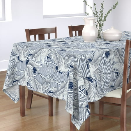 Cotton Sateen Tablecloth 70 Square - Asian Clouds Birds Chinese Japanese Shibori Cranes Gray Indigo Print Custom Table Linens by Spoonflower
Cotton Sateen Tablecloth 70 Square - Asian Clouds Birds Chinese Japanese Shibori Cranes Gray Indigo Print Custom Table Linens by Spoonflower