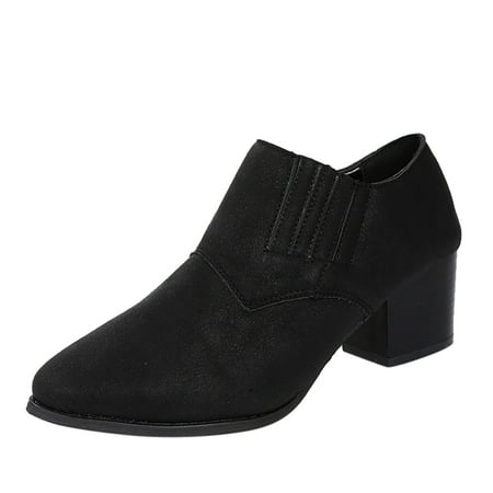 kpoplk Womens Boots Ankle Wide Width Women Non Slip Solid Color Square Heels Slip On Round Toe Short Booties Shoes (Black 8)
kpoplk Womens Boots Ankle Wide Width Women Non Slip Solid Color Square Heels Slip On Round Toe Short Booties Shoes (Black 8)
