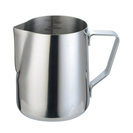 304 Stainless Steel Milk Frothing Pitcher 600ml Milk Coffee Measurements Steaming Pitchers Suitable for Espresso Latte Art Frothing Milk
304 Stainless Steel Milk Frothing Pitcher 600ml Milk Coffee Measurements Steaming Pitchers Suitable for Espresso Latte Art Frothing Milk