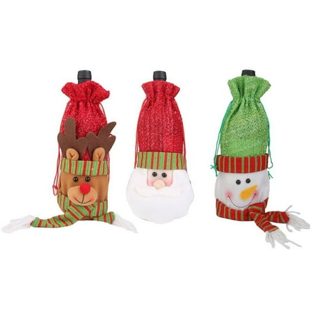 3pcs Christmas Santa / Deer / Snowman Pattern Drawstring Wine Bottle Bag Gift Pouch Wrap
3pcs Christmas Santa / Deer / Snowman Pattern Drawstring Wine Bottle Bag Gift Pouch Wrap