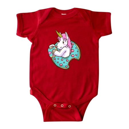 Inktastic Unicorn Donut Gift Baby Boy or Baby Girl Bodysuit