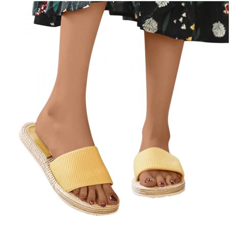 Todqot Slippers for Women- Sandals Women Flat Comfy Summer Anti Slip Quick Dry Travel Slippers Yellow 37
Todqot Slippers for Women- Sandals Women Flat Comfy Summer Anti Slip Quick Dry Travel Slippers Yellow 37