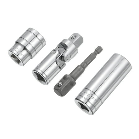 Uxcell Socket Accessory Set 22mm Shallow and Deep Socket Universal Joints 1/4 Hex Shank Impact Adapter with 1/2 Drive
Uxcell Socket Accessory Set 22mm Shallow and Deep Socket Universal Joints 1/4 Hex Shank Impact Adapter with 1/2 Drive