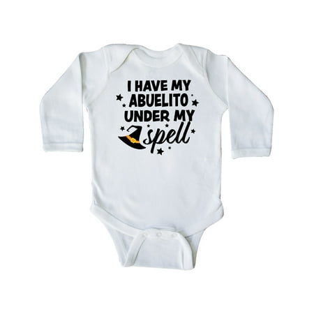 Inktastic I Have My Abuelito Under My Spell with Cute Witch Hat Gift Baby Boy or Baby Girl Long Sleeve Bodysuit
Inktastic I Have My Abuelito Under My Spell with Cute Witch Hat Gift Baby Boy or Baby Girl Long Sleeve Bodysuit