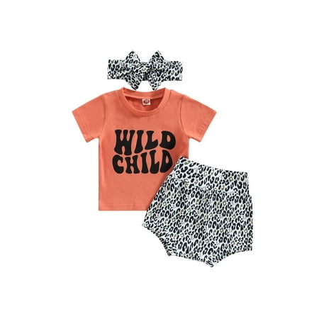 Sunisery Newborn Baby Girls Summer Outfits Set Short Sleeve Letter Print Tops Leopard Print PP Shorts Headband 6-12 Months
Sunisery Newborn Baby Girls Summer Outfits Set Short Sleeve Letter Print Tops Leopard Print PP Shorts Headband 6-12 Months
