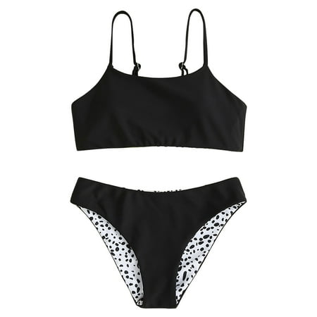 Vedolay Girls Swimsuits Baby Girl Bikini Swimsuit 2 Piece Bathing Suit Halter Top Bikini Bottoms Swimming Suit(Black 12-14 Years)
Vedolay Girls Swimsuits Baby Girl Bikini Swimsuit 2 Piece Bathing Suit Halter Top Bikini Bottoms Swimming Suit(Black 12-14 Years)