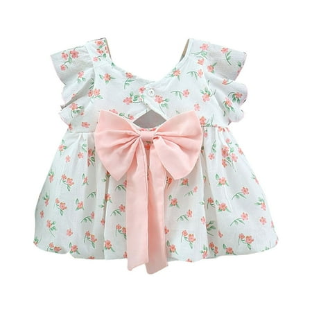 Summer Fashion New Floral Printed Bowknot Backless Girls Dress Princess Tutu Dress Baby Sundress Streetwear
Summer Fashion New Floral Printed Bowknot Backless Girls Dress Princess Tutu Dress Baby Sundress Streetwear
