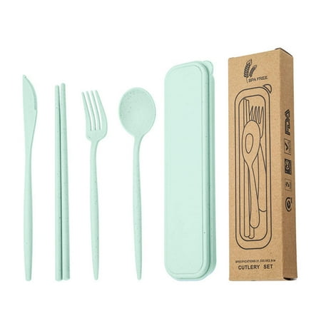 Creative Wheat Straw Portable Tableware Set Knife Fork Spoon Chopsticks With Box Student Office Worker Dinnerware Lunch Cutlery
Creative Wheat Straw Portable Tableware Set Knife Fork Spoon Chopsticks With Box Student Office Worker Dinnerware Lunch Cutlery
