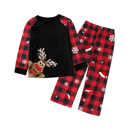 Christmas Pajamas for Family Parent-Child Outfit Winter Fall Sleepwear Matching Cute Big Headed Deer Print Pjs Plaid Long Sleeve Tops Pants Soft Casusal Holiday Sleepwear Pajama Sets
Christmas Pajamas for Family Parent-Child Outfit Winter Fall Sleepwear Matching Cute Big Headed Deer Print Pjs Plaid Long Sleeve Tops Pants Soft Casusal Holiday Sleepwear Pajama Sets