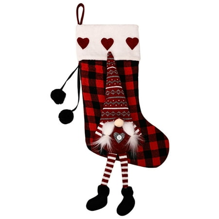 NICEXMAS 1pc Christmas Checked Style Stocking Gift Bag Xmas Stocking Scene Layout Pendant
NICEXMAS 1pc Christmas Checked Style Stocking Gift Bag Xmas Stocking Scene Layout Pendant