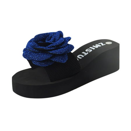 Cptfadh Slippers For Women Shoes Fashion Open Toe Women Slip-on Open Toe Flower Wedges Color Med Slipper Shoes
Cptfadh Slippers For Women Shoes Fashion Open Toe Women Slip-on Open Toe Flower Wedges Color Med Slipper Shoes
