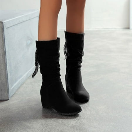 New Years Eve Outfit Womens Boots Shoes Winter Snow Boots For Womenladies Solid Color Suede Lace Ribbon Inner Fashion Medium Boots Gifts For Women Her Birthday Gifts Fo
New Years Eve Outfit Womens Boots Shoes Winter Snow Boots For Womenladies Solid Color Suede Lace Ribbon Inner Fashion Medium Boots Gifts For Women Her Birthday Gifts Fo
