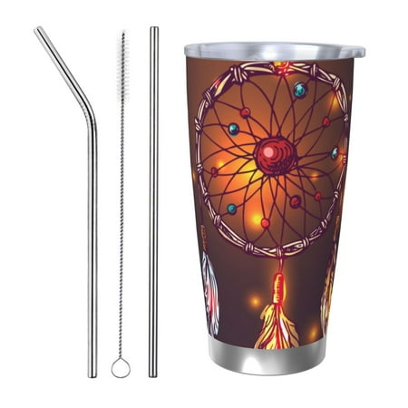 Matuu Beautiful Dreamcatcher1 for 20oz Durable Thermal Cups Keep Drinks Cold and Hot Insulated Car Mug with Lid-Straw Three-piece Set
Matuu Beautiful Dreamcatcher1 for 20oz Durable Thermal Cups Keep Drinks Cold and Hot Insulated Car Mug with Lid-Straw Three-piece Set