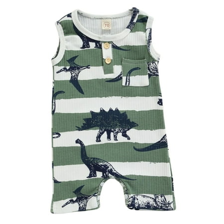 Canrulo Newborn Infant Baby Girl Boy Dinosaur Print Sleeveless O-Neck Cotton Jumpsuit Green 12-18 Months
Canrulo Newborn Infant Baby Girl Boy Dinosaur Print Sleeveless O-Neck Cotton Jumpsuit Green 12-18 Months
