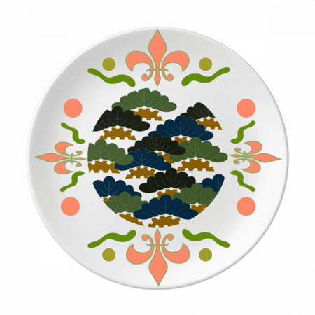China Pine Tree Traditional Pattern Flower Ceramics Plate Tableware Dinner Dish