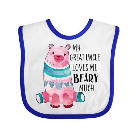 Inktastic My Great Uncle Loves Me Beary Much with Cute Bear Gift Baby Boy or Baby Girl Bib
Inktastic My Great Uncle Loves Me Beary Much with Cute Bear Gift Baby Boy or Baby Girl Bib
