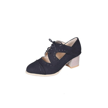 Ymiytan Women Anti-Slip Brogue Shoe Casual Lightweight Round Toe Dress Pump Work Vintage High Heels Black 4.5
Ymiytan Women Anti-Slip Brogue Shoe Casual Lightweight Round Toe Dress Pump Work Vintage High Heels Black 4.5
