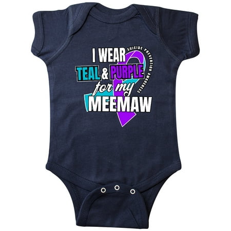 Inktastic Suicide Prevention I Wear Teal and Purple for My Meemaw Gift Baby Boy or Baby Girl Bodysuit
Inktastic Suicide Prevention I Wear Teal and Purple for My Meemaw Gift Baby Boy or Baby Girl Bodysuit