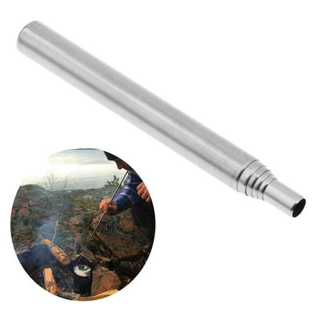 Stainless Fire Blower High-speed Pipe Tapered Air Outlet Convenient to Carry Retractable Tube for Outdoor Hiking
Stainless Fire Blower High-speed Pipe Tapered Air Outlet Convenient to Carry Retractable Tube for Outdoor Hiking