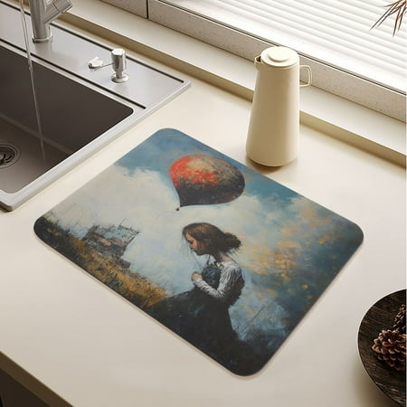 Down and Out Girl Drying Mat Diatomaceous Earth Super Absorbent Non-slip Rubber Sole Heat Resistant 230 Degrees Fahrenheit 19.7×15.7in
Down and Out Girl Drying Mat Diatomaceous Earth Super Absorbent Non-slip Rubber Sole Heat Resistant 230 Degrees Fahrenheit 19.7×15.7in