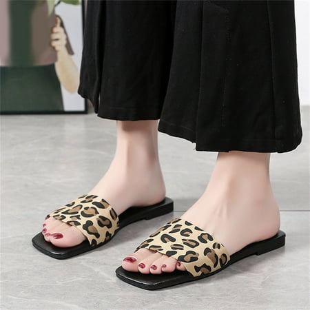 NEGJ Fashion Summer Women Slippers Flat Leopard Print Open Toe Comfortable Casual Beach
NEGJ Fashion Summer Women Slippers Flat Leopard Print Open Toe Comfortable Casual Beach