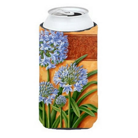 Agapanthus by Judith Yates Tall Boy Can cooler Hugger