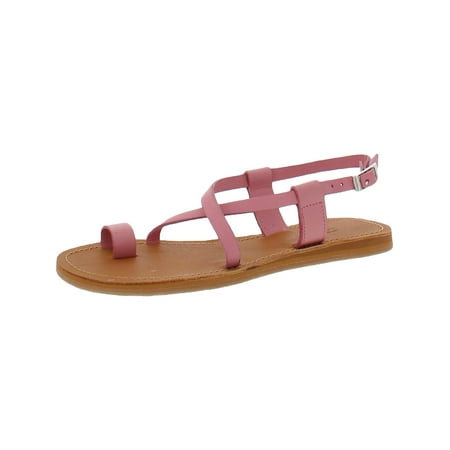 Hari Mari Womens Faux Leather Thong Slingback Sandals