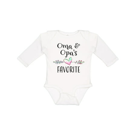 Inktastic Oma and Opa s Favorite- Heart Grandchild Gift Baby Boy or Baby Girl Long Sleeve Bodysuit
Inktastic Oma and Opa s Favorite- Heart Grandchild Gift Baby Boy or Baby Girl Long Sleeve Bodysuit