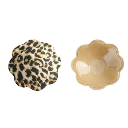 EUHDSSDE Follure 1Pair Women Print Cloth Invisible Cat Head Nipple Patch