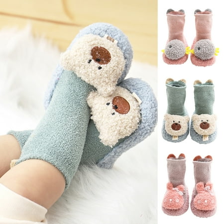 YIFU 1 Pair Anti-slip Baby Socks Sweat Absorbing Nylon Cartoon Animal Pattern Shoes Socks for Winter
YIFU 1 Pair Anti-slip Baby Socks Sweat Absorbing Nylon Cartoon Animal Pattern Shoes Socks for Winter