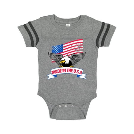 Inktastic American Flag Made in the USA with Bald Eagle Gift Baby Boy or Baby Girl Bodysuit
Inktastic American Flag Made in the USA with Bald Eagle Gift Baby Boy or Baby Girl Bodysuit