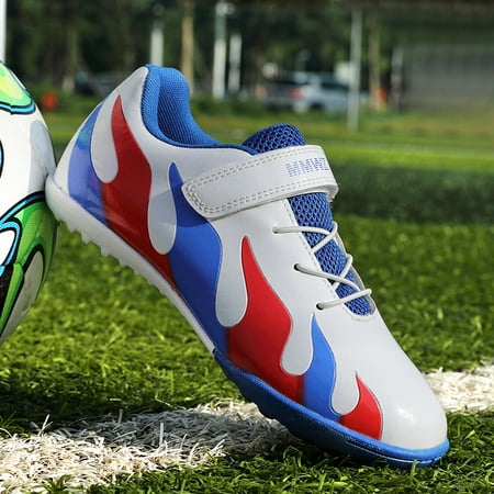 Boys Soccer Shoes TF Cleats Lightweight Outdoor Non Slip Hook And Loop Training Competition Athletic Football Shoes For Children Girls Kids Sneakers
Boys Soccer Shoes TF Cleats Lightweight Outdoor Non Slip Hook And Loop Training Competition Athletic Football Shoes For Children Girls Kids Sneakers