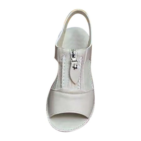 CLZOUD Sandals for Women Dressy Summer White Slope Heel Women s Sandals Summer Thick Head Fashion Double Women s Sandals 40
CLZOUD Sandals for Women Dressy Summer White Slope Heel Women s Sandals Summer Thick Head Fashion Double Women s Sandals 40